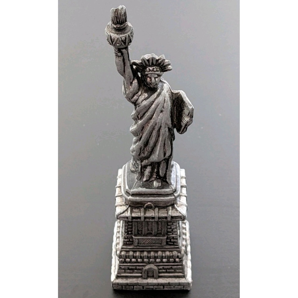 Pewter Statue Of‎ Liberty Figure 8" Metal Art Decor (8"X2"X2")